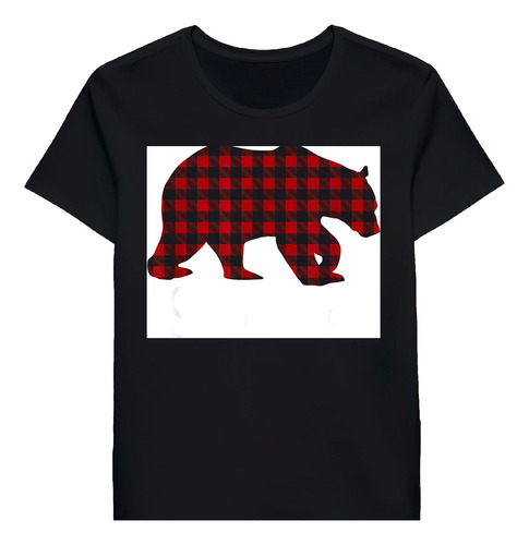 Remera Red Plaid Bear Christmas Pajama Sister Match 60148369