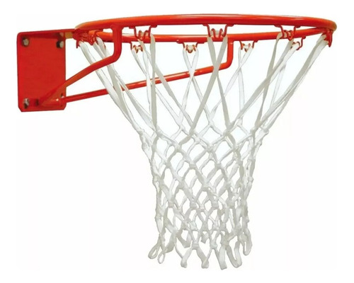 Aro De Basquet De Hierro Con Red Hogar 45 Cm Diametro Gmp