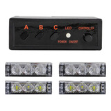 Set 4 Modulos Baliza Led Azul 12w 12v P/policia Nl352-4-azul