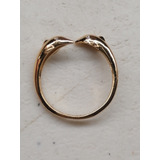 Anillo De Delfines Oro Laminado 