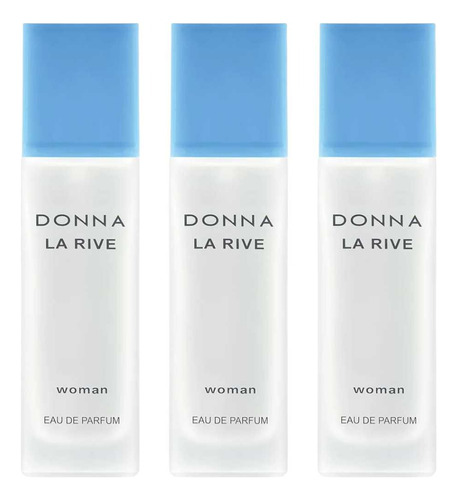 Perfume Importado La Rive Donna 90ml Kit C/3 Oferta Atacado