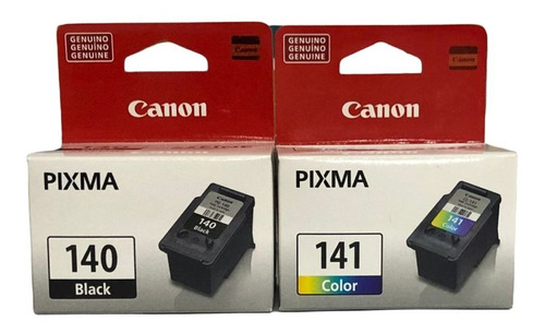 Pack Combo Cartucho Canon Pg-140,  140 Bk Y Cl-141 Tricolor 