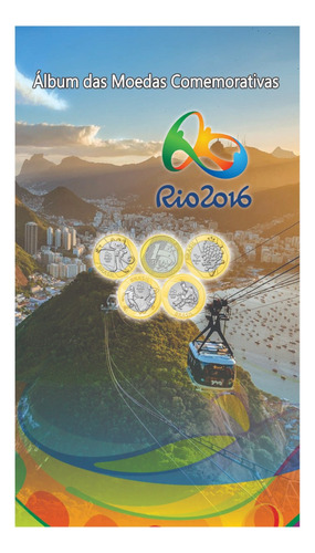 Álbum Para Moedas Olimpiadas Rio 2016 Pequeno