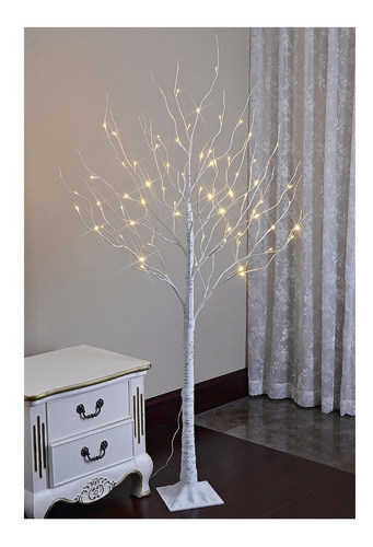 Árbol De Abedul Con Luces Led Blanco Navidad Decoración Boda