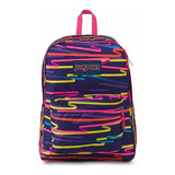 Mochila Jansport Superbreak Ribbons 25l Color Violeta Diseño De La Tela Estampada