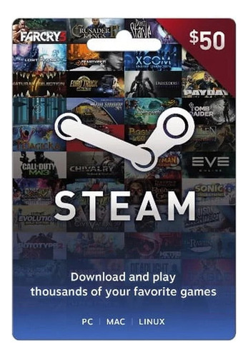 Tarjeta Regalo Steam 5 Usd