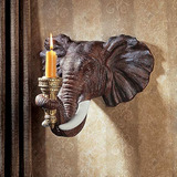 Diseño Toscano Escultura Para Pared Cabeza De Elefante