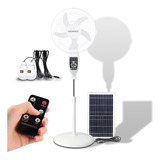 Moreka 16 Inventilador Solar Recargable De Mesa Cargador De Celular