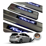 Focus 3 Cubre Zocalos C/leds Acero Inox 4 Ptas Tuningchrome