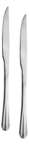 Set X 6 Cuchillo Serrucho Kremer New York Silver 22,9 Cm