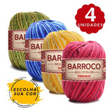 Barbante Barroco Multicolor 200g - 4 Und Escolha Sua Cor