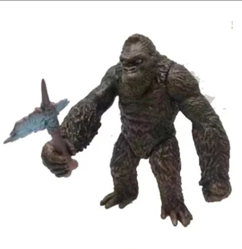 Boneco King Kong Gorila Com Machado Godzilla Figure Macaco 