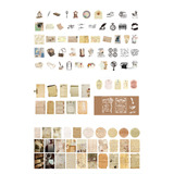 Set Sobre 200 Papeles Y Stickers Cartas Vintage Scrapbooking