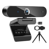 Webcam 4k Micrófono, Cámara Web Autofocus 4k Cubierta...
