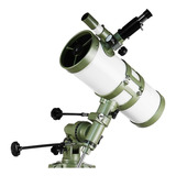 Telescópio Refletor Csr 167/114 Montagem Equatorial C/ Tripé Cor Branco