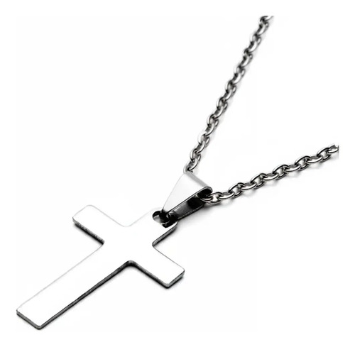Collar Hombre - Cadena Hombre - Collar Cruz Acero Quirúrgico - Dije Acero Cruz - Collar Acero - Collares Hombre Urbano | Envío gratis