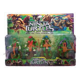 Tortugas Ninja Set Coleccionable X4 Juguete Muñeco Movibles 