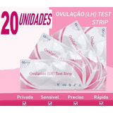 Kit 20 Testes De Ovulação Detecta Fertilidade