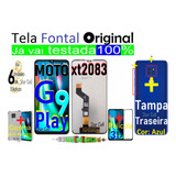 Tela Frontal Original G9 Play(xt2083)+plcl3d+capa+cola+tampa