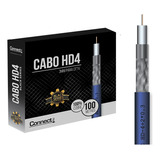 Cabo Cftv Hd 3mm - Hd4 - Premium - Rolo 100 Metros
