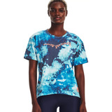 Remera Under Armour Moove Your Body Print Mujer Training Azu