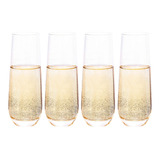 Set De 4 Vasos Para Champagne Espumante Glasso Loi Chile