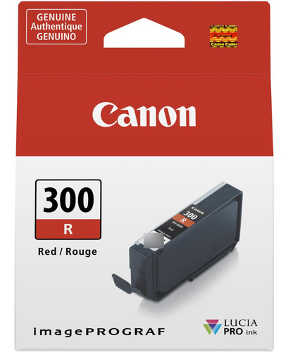 Tinta Canon Pfi-300 R Rojo Lucia Pro