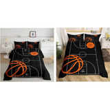 Basketball Comforter Set And Duvet Cover Queen Size For Kids