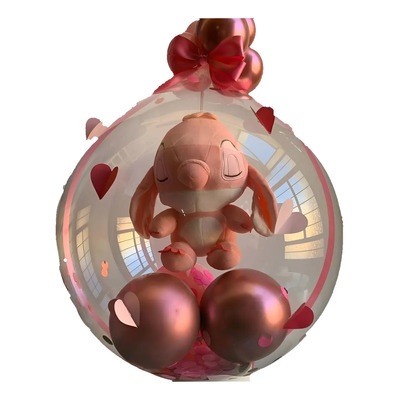 50 Globo Burbuja Transparente Para Peluche #24 Boca Ancha | Envío gratis