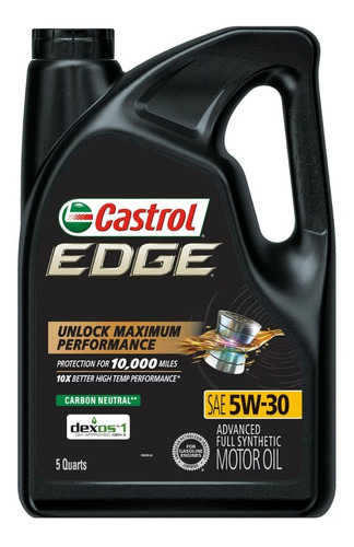 Aceite Castrol Edge 5w-30 100% Sintetico 4.73 Litros