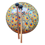 Hermoso Hikuri Drum,tambor Lengua Grande 28cm Terapia Sonido
