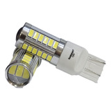 Par De Lampara T20 2 Polos 33 Leds 12v 7443 Canbus Brillo