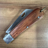 Canivete Grande Artesanal Madeira De Lei Lâmina Aço Carbono
