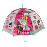 Paraguas Impermeable Infantil Barbie Original 20107