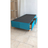 Cama Cajonera Una Plaza 80x190 Cuerina