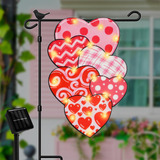 Bandera De Jardin De San Valentin Con Iluminacion Led Solar