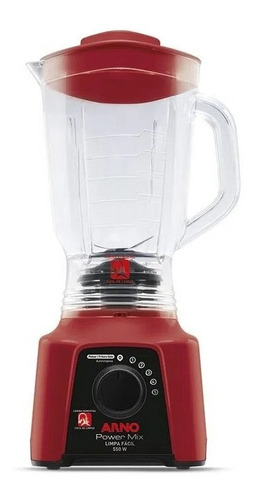 Liquidificador Arno Limpa Fácil Power Mix 2.5 L Vermelho 127