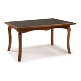  Mesa De Jantar Retangular 180cm Paris Tampo Cor Imbuia Com