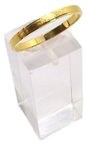 Anillo De Oro Laminado 18k Estilo Arenado Joyas Romminox