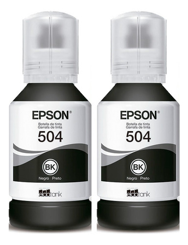 Tintas Epson 504 Impresoras L4150 L4160 L6191 L6191 Kit X 2
