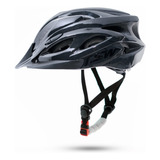 Capacete Ciclismo Tsw Raptor Ii Com Led Preto/cinza Mtb