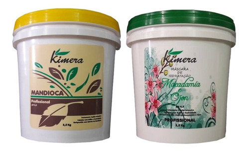 Kit 2 Máscaras De Hidratação Kimera Profissional 3,5 Kg