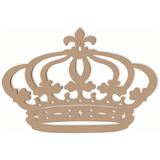 Coroa De Princesa Mdf 80 Cm Decoração  Festas Provençal 6mm