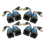 4 Pares De Adaptadores Pasivos De Video Balun Bnc Rj45 ...