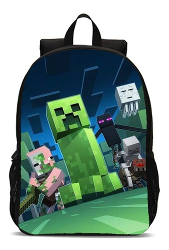 Mochila Bolsa Escolar Anime Personagem Infantil Minecraft