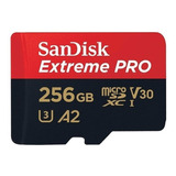 Cartão De Memória Micro Sd Sandisk Extreme Pro 256gb 200mb/s