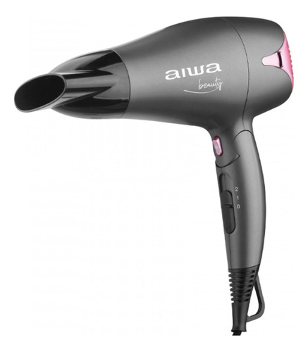 Secador De Cabelo Aiwa Beauty 1.800w Cinza/rosa Pro Brilho