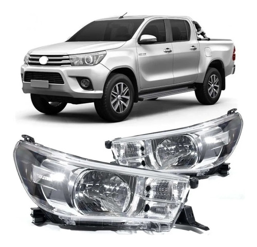 Farol Hilux 2016 2017 2018 2019 Sem Led