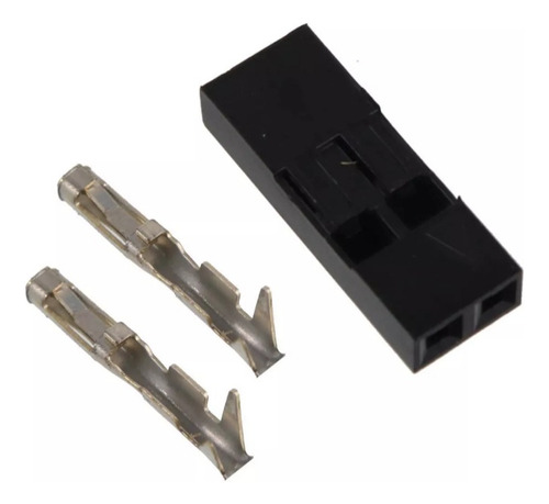 Pino Conector Femea Jumper 2 Vias - Pct. 50pçs