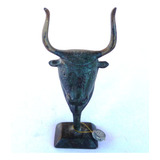 Monijor62-coleccion Escultura En Bronce Cabeza Toro